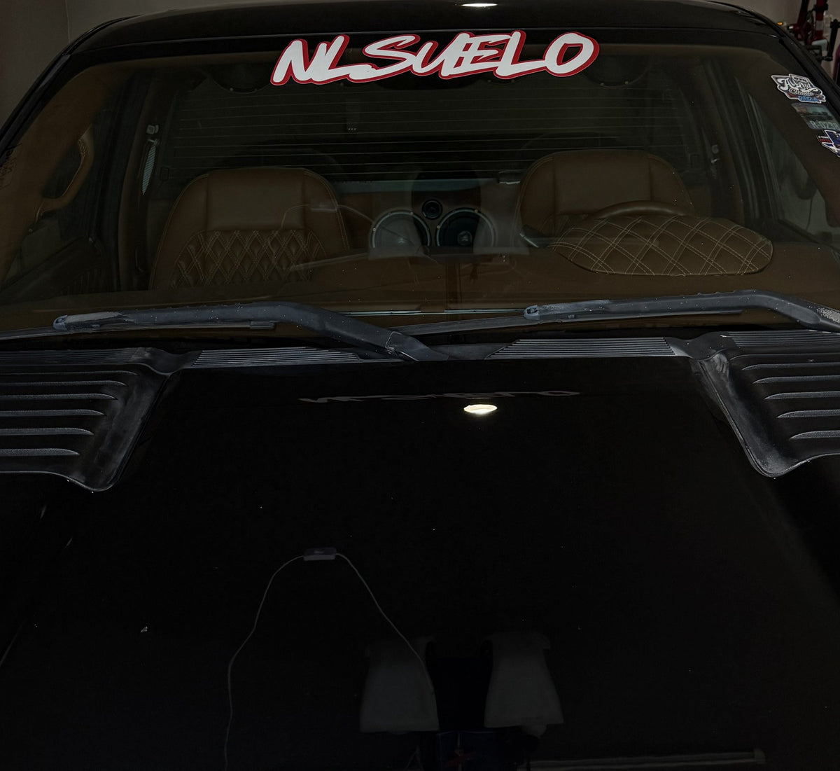 NLSUELO Red Windshield Decal